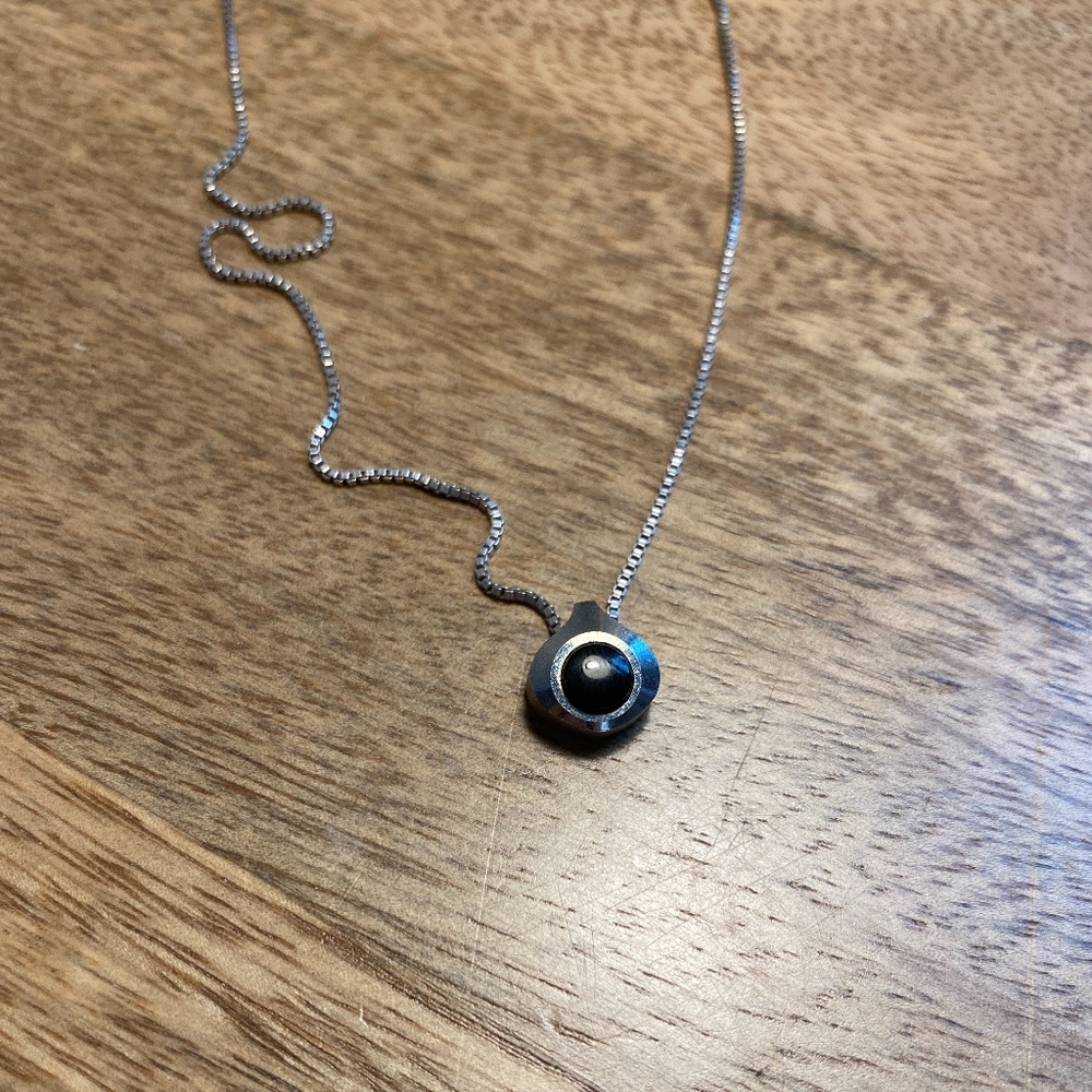 Onyx & Sterling Silver Pendant